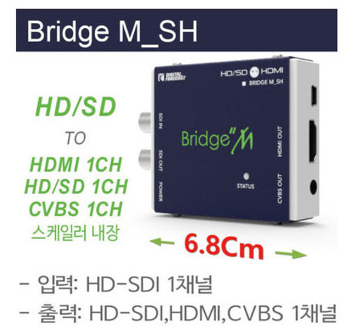 정품 Bridge Micro M-SH SDI to HDMI 컨버터 스케일러