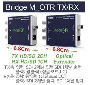 정품 브릿지 Bridge M-OTR TX/RX 2CH SDI광전송기 10Km
