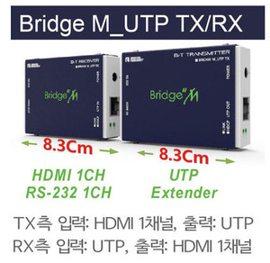 정품 Bridge M_UTP HDMI 장거리 UTP 리피터 익스텐더